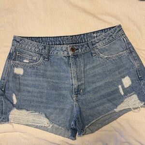 Arizona Jean Company Women's Distressed Blue Jean Shorts